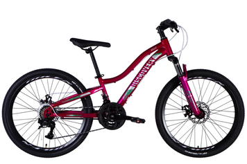 Велосипед 24" Discovery KELLY DD FR (2025), малиновый