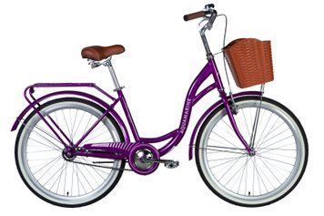 Велосипед 26" Dorozhnik AQUAMARINE 2025, 17", бузковий