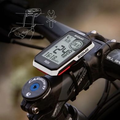 Велокомп'ютер Sigma ROX 2.0 безпровідний E-BIKE ready, чорний