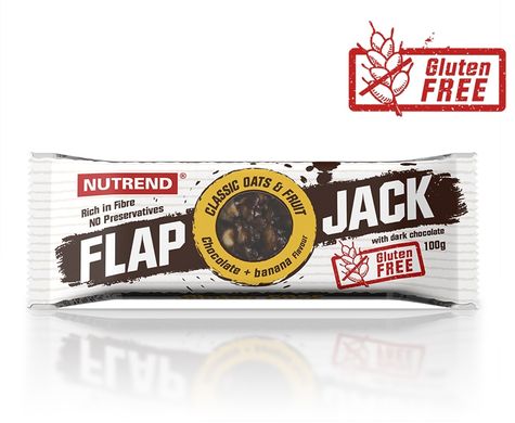 Вуглеводний батончик NUTREND Flap Jack (Шоколад + Банан) 100 г