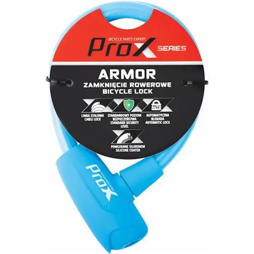 Велозамок Prox Armor 12x600 мм, блакитний