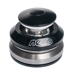 Рулевая чашка интегрированная Neco H-398 1 1/8"- 1 1/4", чёрный