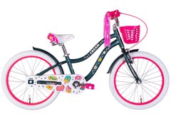 Дитячий велосипед 20" Formula CREAM 2024, зелений з рожевим