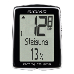 Велокомпьютер Sigma BC 14.16 STS, беспроводной, чёрный