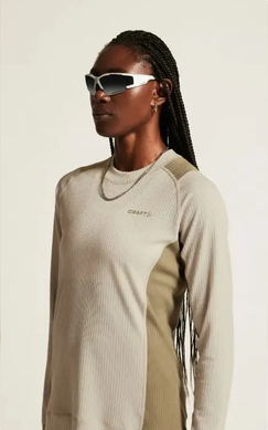 Жіноча термобілизна Craft Core Dry Baselayer Set Woman, кремовий, XL