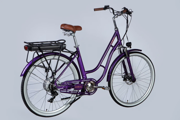 Электровелосипед 28" Dorozhnik eCORAL 48B 17.5А*г 500Вт (2026), 19", фиолетово-синий