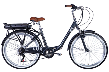 Электровелосипед 26" Dorozhnik eLUX 36B 13А*г 500 Вт (2026), 17", темно-серый