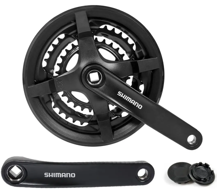 Шатуни Shimano FC-TY301 28/38/48T 170мм, чорний