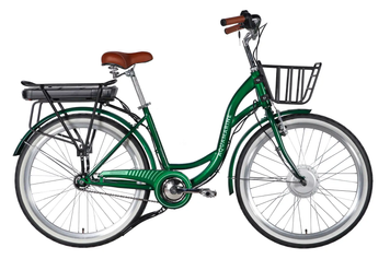 Электровелосипед 26" Dorozhnik eAQUAMARINE 36B 13А*г 500Вт (2026), 17", зеленый