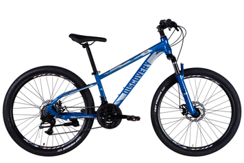 Велосипед 26" Discovery TREK (2025), 13", сине-серебристый