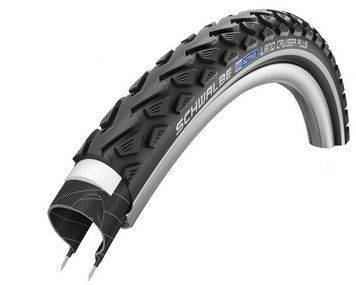 Покришка 26x1.75 (47-559) Schwalbe LAND CRUISER PLUS PunctureGuard 47-559 B/B + RT HS450 Green Compound, чорний