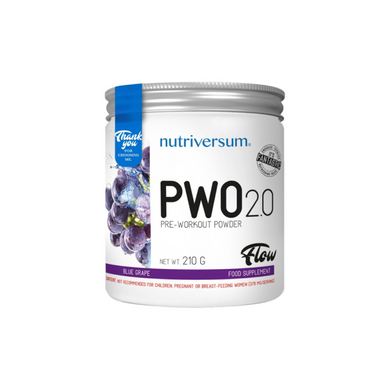 Энергетический стимулятор Nutriversum PWO (голубой виноград) 210 г