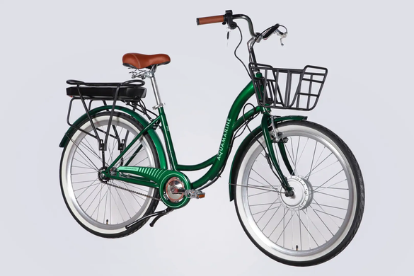 Электровелосипед 26" Dorozhnik eAQUAMARINE 36B 13А*г 500Вт (2026), 17", зеленый