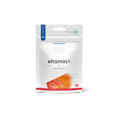 Вітамін A Nutriversum VITAMIN A, 30 таблеток