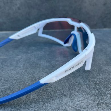 Фотохромные очки RockBros SP291, белый с синим