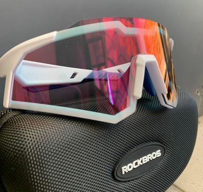 Фотохромные очки RockBros SP291, белый с синим