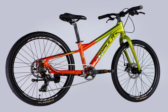 Велосипед 24" Formula F-1 (2026), 11", зелено-оранжевый