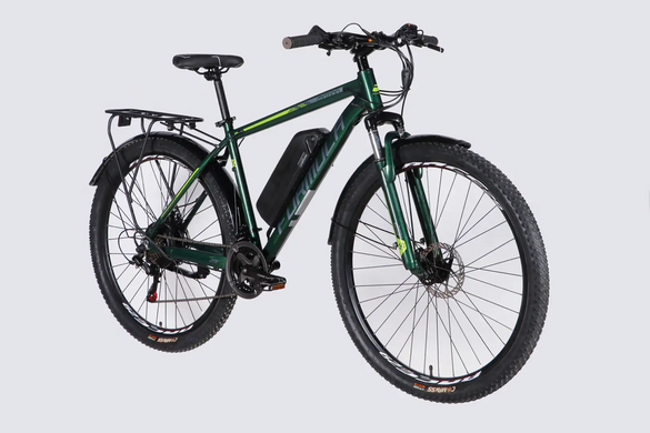 Электровелосипед 29" Formula eMOTION PLUS 36B 12.5А*г 500Вт (2026), 19", зелено-серый