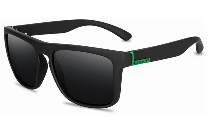 Сонцезахисні окуляри Quisviker, чорний з зеленим