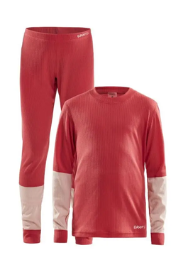 Комплект дитячої термобілизни Craft Baselayer Set Junior, червоний, 158/164 см