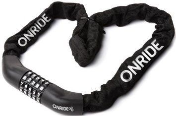 Замок ONRIDE Tie Code Superior 30 загартований ланцюговий, кодовий, 6x1000 мм, чорний