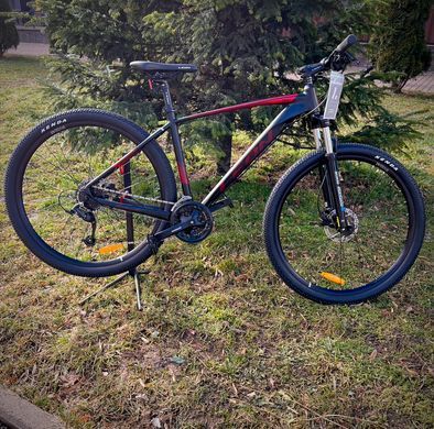 Велосипед 29" Leon TN-80 AM Hydraulic lock out HDD 2022, 19", чорний з червоним
