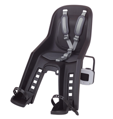 Дитяче крісло переднє POLISPORT Bubbly Mini Plus FF на підсідельну трубу, 9-15 кг, чорний