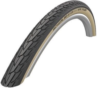 Покрышка 26x1.75 (47-559) Schwalbe ROAD CRUISER K-Guard Active HS484 GREEN, 50EPI, черный с коричневым