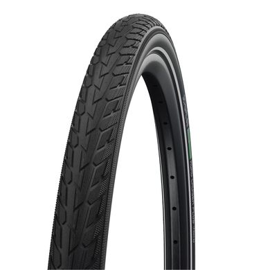 Покрышка 28x2.00 (50-622) Schwalbe ROAD CRUISER PLUS PunctureGuard, TwinSkin B/B+RT HS484 GREEN 50EP, чёрный