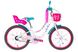Велосипед 20" Formula FLOWER PREMIUM 2024, білий/рожевий/бірюзовий
