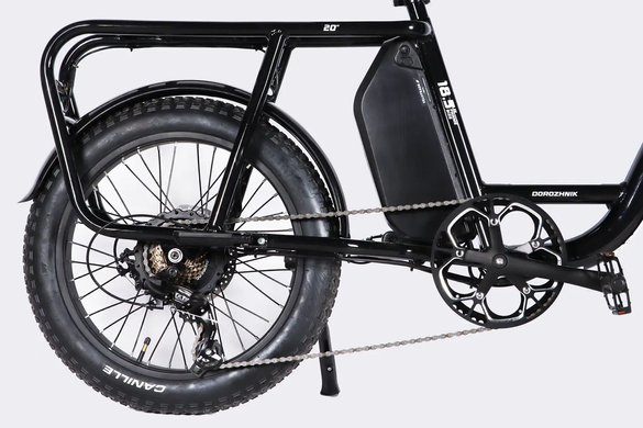 Электровелосипед 20" Dorozhnik ADAMANT 48B 17,5 А*ч 500 Вт (2026), 18,5", чёрный