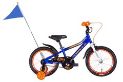 Велосипед 16" Formula FURY 2022, синий с оранжевым