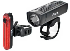 Комплект фар ProX Aero Plus Set 400+10Lm USB, чорний