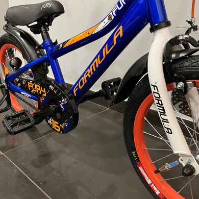 Велосипед 16" Formula FURY 2022, синій з помаранчевим
