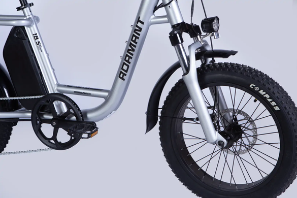 Електровелосипед 20" Dorozhnik ADAMANT 48B 17.5А*г 750Вт (2026), 18,5", сріблястий