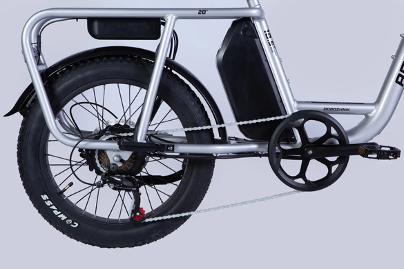 Електровелосипед 20" Dorozhnik ADAMANT 48B 17.5А*г 750Вт (2026), 18,5", сріблястий