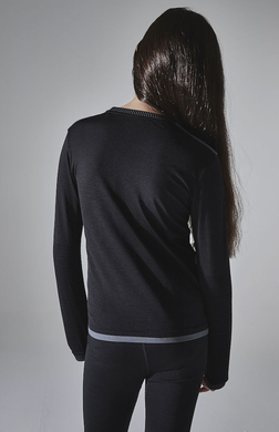 Термокофта дитяча Craft Fuseknit Comfort RN LS Junior, чорний, 122/128 см