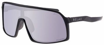 Окуляри Relax Prati чорні матові, лінза smoke (Polarized TAC), white sensor