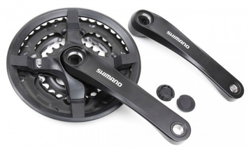 Шатуны Shimano FC-TY501 42/34/24Т 165мм, чёрный