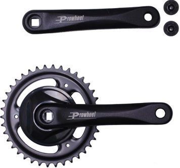 Шатуни Prowheel PRA-11C 38T, алюміній, чорний