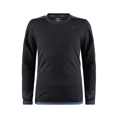 Термокофта дитяча Craft Fuseknit Comfort RN LS Junior, чорний, 122/128 см
