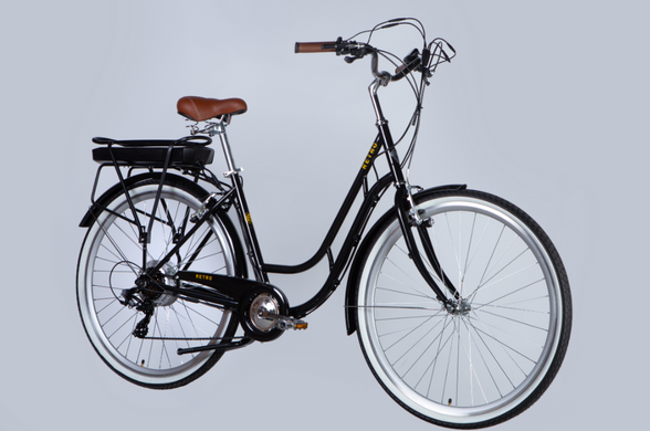 Электровелосипед 28" Dorozhnik eRETRO FR 36V 12.5Ah 500W (2025), 19", чёрный