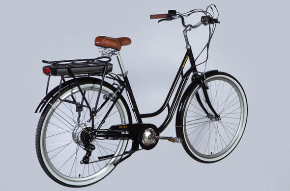 Электровелосипед 28" Dorozhnik eRETRO FR 36V 12.5Ah 500W (2025), 19", чёрный