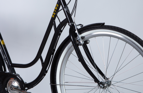 Электровелосипед 28" Dorozhnik eRETRO FR 36V 12.5Ah 500W (2025), 19", чёрный