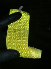 Світловідбиваючі клейкі стрічки розміром 5х100 см, жовтий