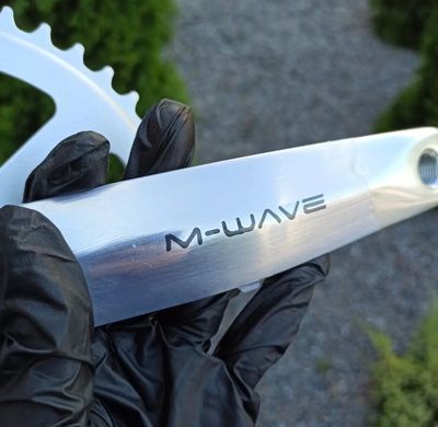 Шатуни M-Wave Single 46T алюміній, сріблястий