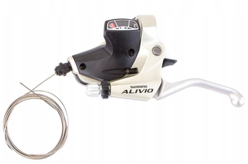 Моноблок Shimano ST-M410 Alivio левый на 3 ск, серый