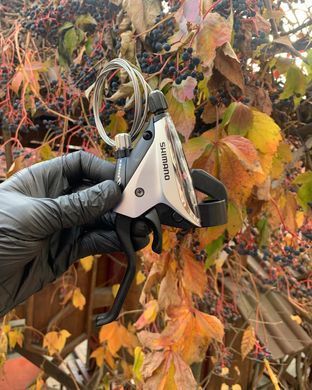 Моноблок левый Shimano ST-EF65 3 скорости, серый
