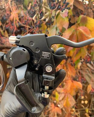 Моноблок левый Shimano ST-EF65 3 скорости, серый