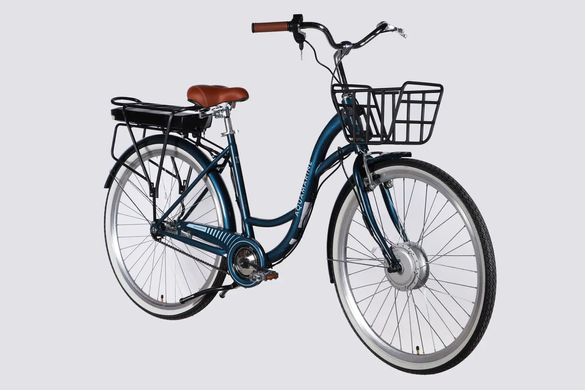 Электровелосипед 28" Dorozhnik eAQUAMARINE 36B 13А*г 500Вт (2026), 19", темно-синий